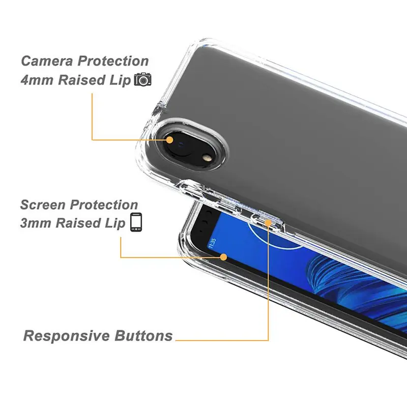 transparent soft tpu case for Moto E6 cell phone smartphone cover mobile phone accessories for Moto E6