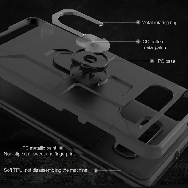 Hot products for Samsung mobile phone case shockproof back covers with ring kickstand for Samsung S10 Plus