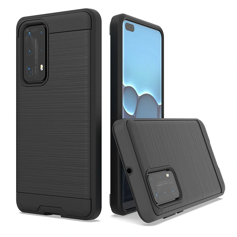 Accept OEM Brushed Metal Design Smartphone Cover Case For Huawei P40 Lite Nova 6SE 7i