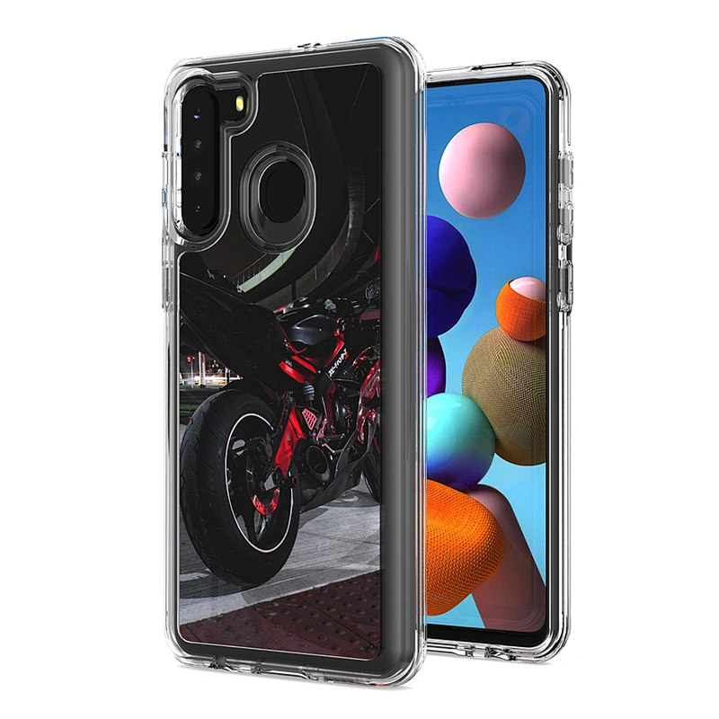 2020 New arrival TPU PC IMD 3 in 1 cell phone case For Samsung A11 A21 A51 A71