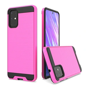 Shockproof brushed metal custom printed mobile phone cover case for Samsumg S20 Plus Ultra
