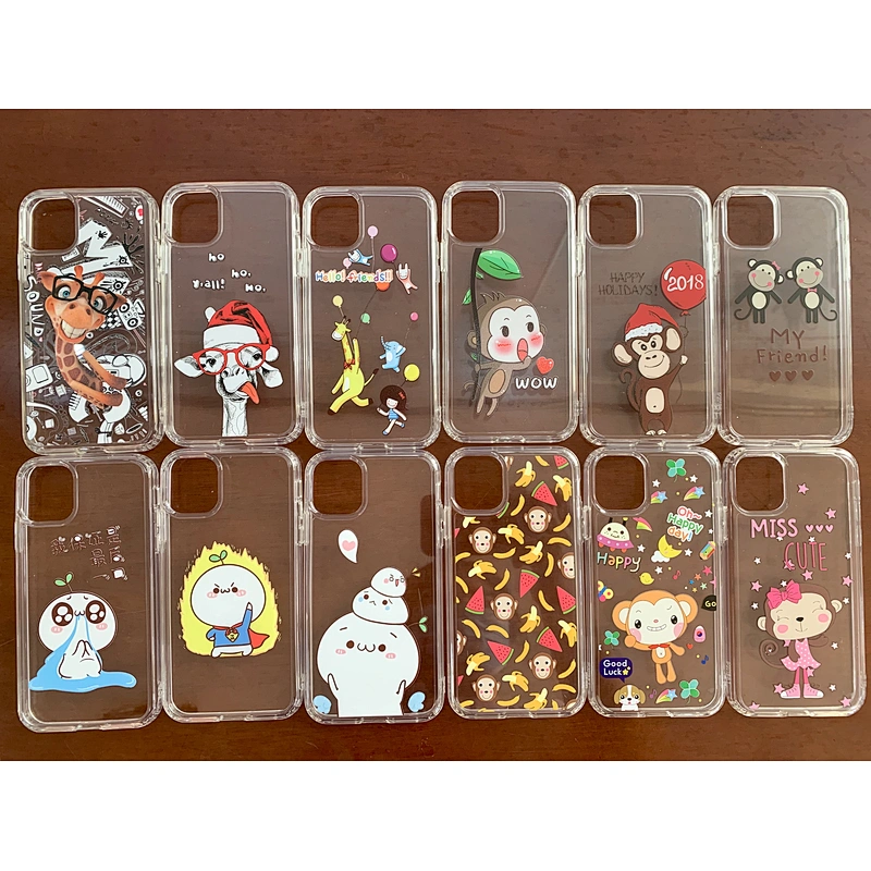 2020 ultra clear transparent acrylic tpu custom printed smart phone case for iPhone 11 Pro Max