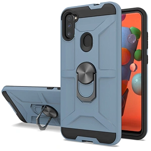 Keep your screen safty 2 in 1 phone case with ring for Samsung Galaxy A11 A21 A51 A71