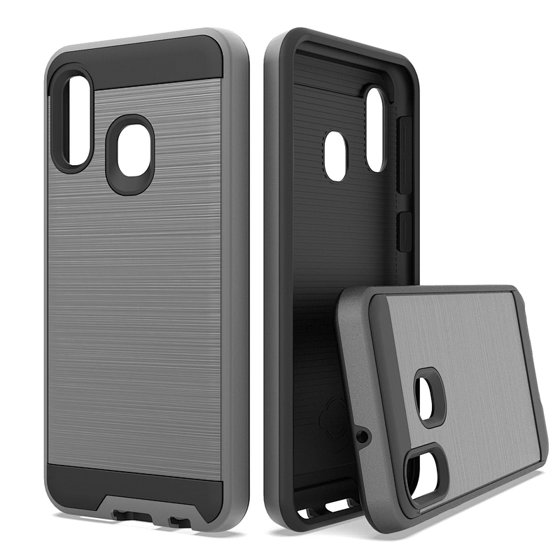 New brushed metal design mobile phone cover case for SAMSUNG A10E S20 Ultra A80 A50 A71
