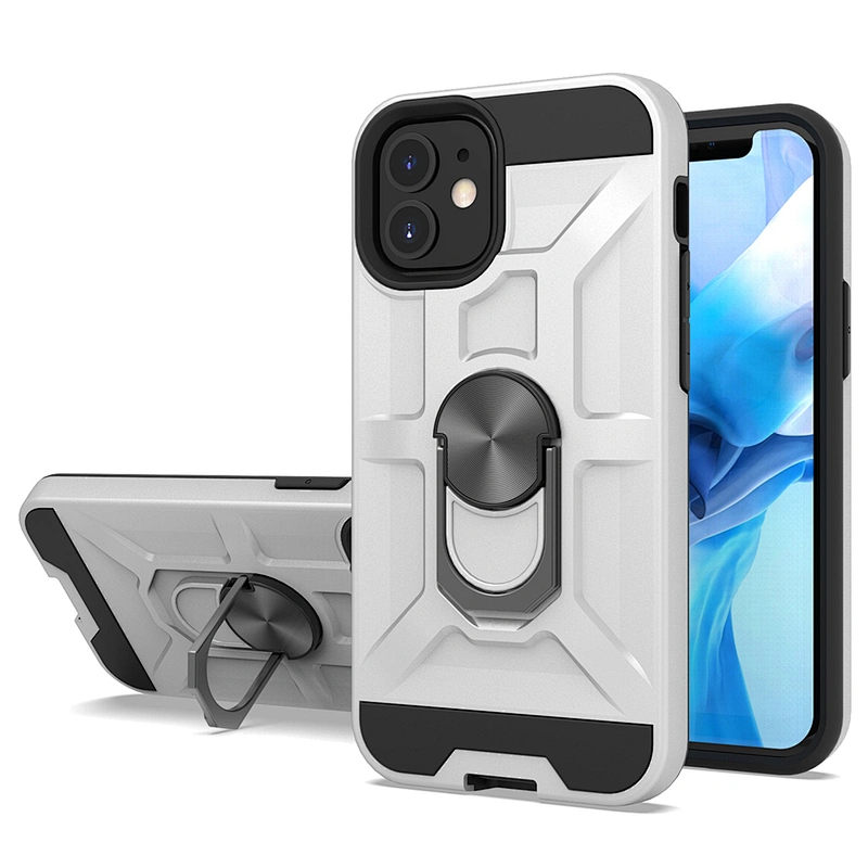 Wholesale 360 degree protective with ring holder phone case for IPhone 11 Pro Max Xs Max 12