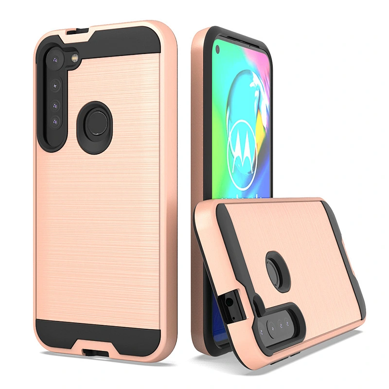 Non-slip wire drawing oem printed cell phone case for Motorola Moto G Stylus G8 Plus Power