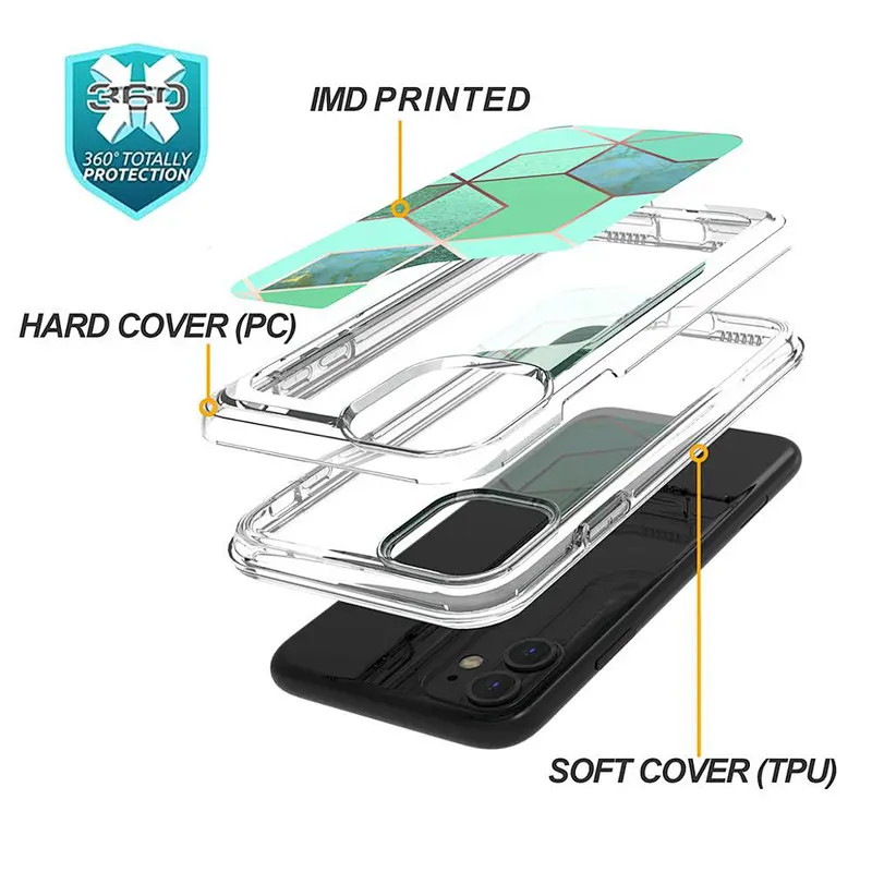 Printed IMD Custom Back Case Mobile Cell Phone Cover For iPhone 5S 6 7 8 Plus X XR XS 11 Pro