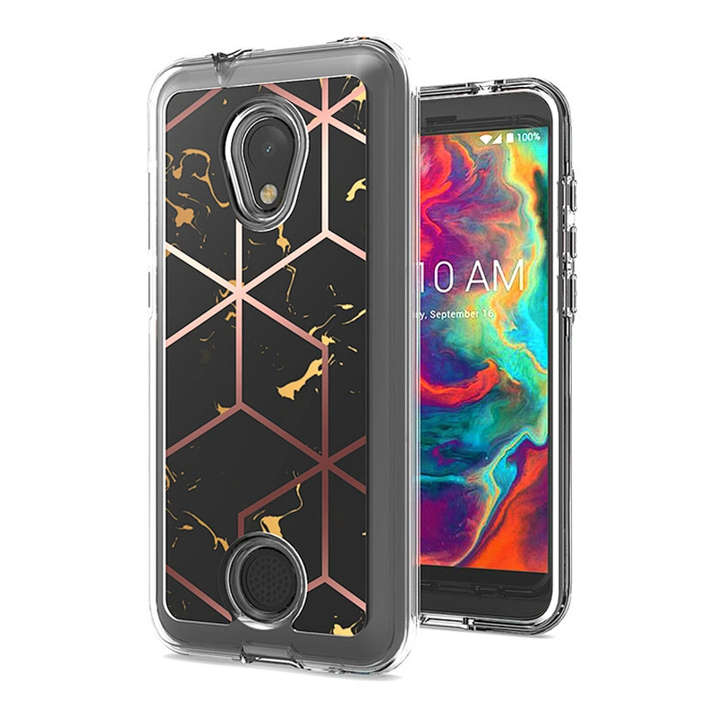 Hot selling Colorful design Printed TPU PC 2 IN 1marble phone case For Coolpad legacy S