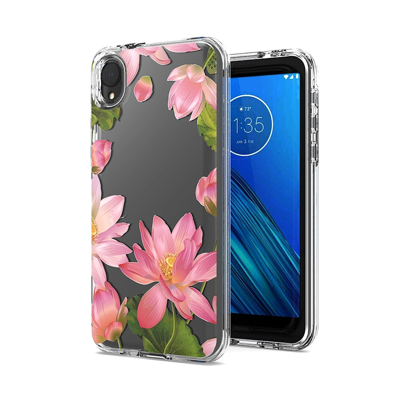 Custom clear PC TPU cell phone case For Motorola E6 Play One Hyper G6 Play G Stylus
