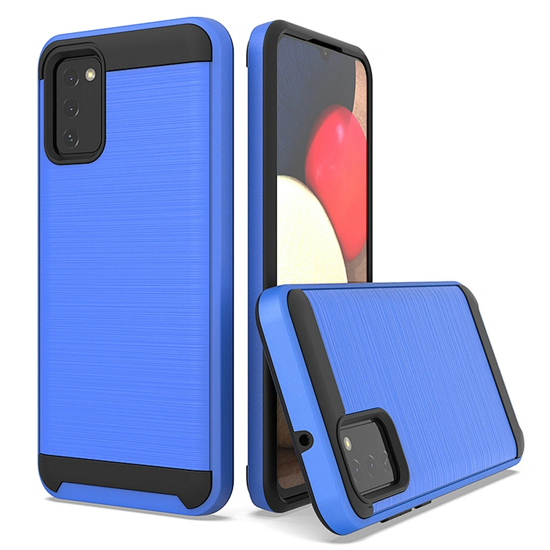 Sitemail fundas para celulares brushed metal phone case back cover for Samsung A02S A12 A32 A52 A72