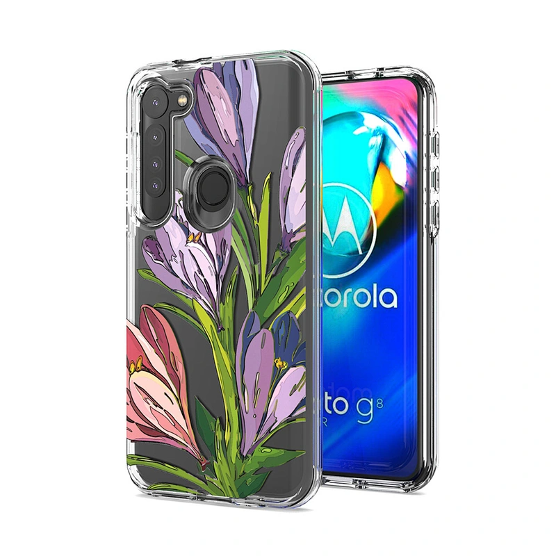 Custom printed clear cover cell phone case for Moto Moto One Macro G8 Plus Power Play G Stylus