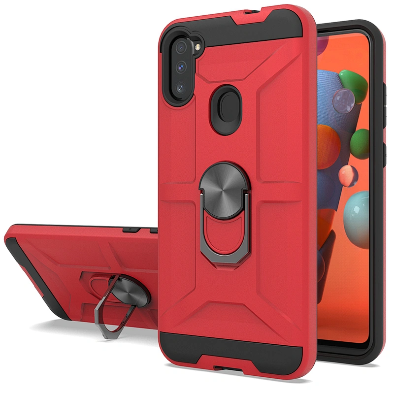 Back Cover 360 Ring Holder Mobile Phone Case For Samsung A01 core A11 A31 A21S