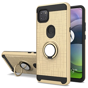 Top Selling Shockproof Covers 360 Ring Holder Protective Phone Case For Motorola G 5G One Ace G10 G30