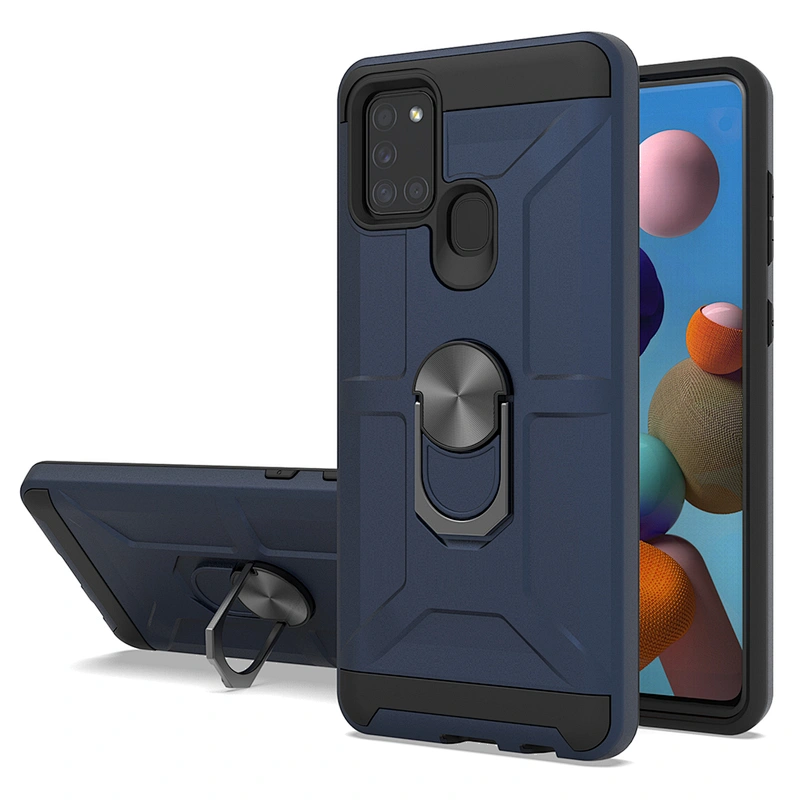 2020 new magnetic ring holder stand cover movil case for Samsung A21S cover