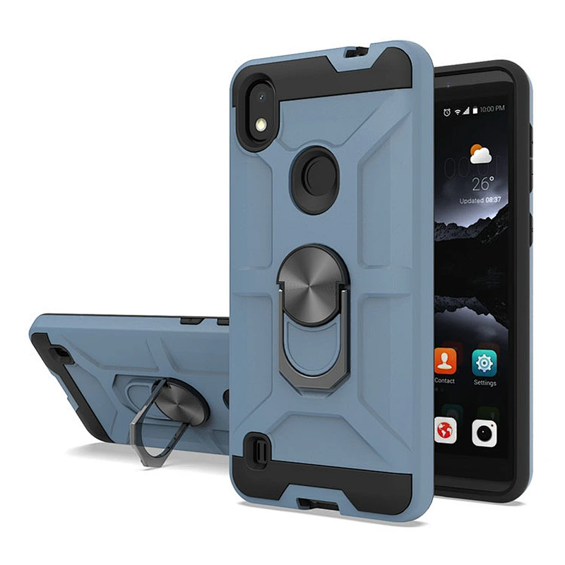 Custom logo protection Rotation 360 degree clear ring phone case For ZTE A970 A530 Z812 Z958 X4