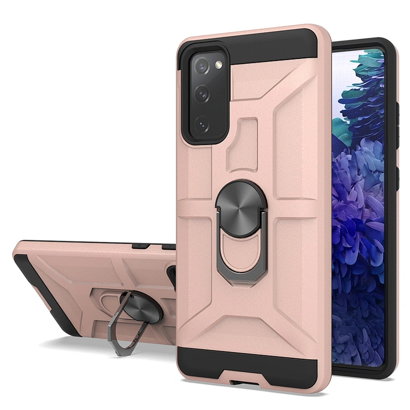 Protective shockproof kickstand mobile phone back cover case for Samsung S10 S20 Plus Lite Ultra FE