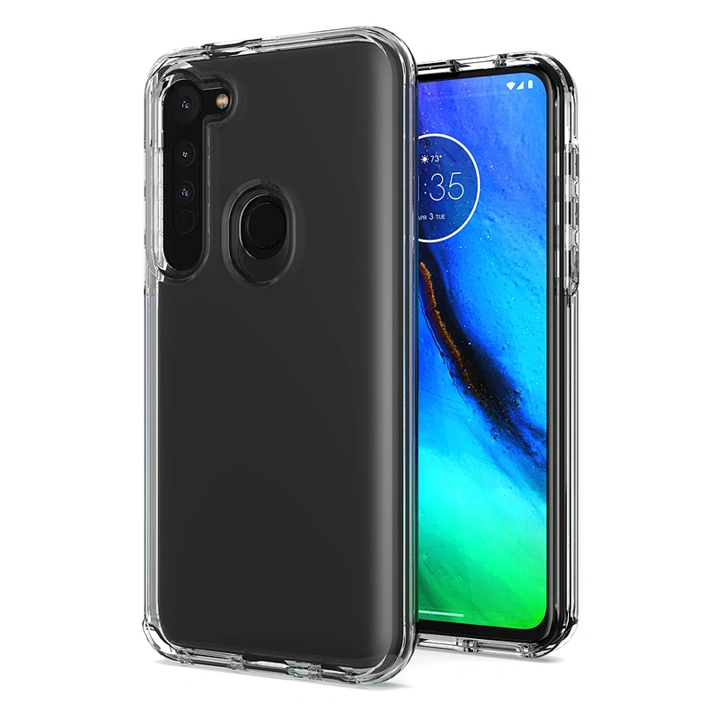 Highlight effect clear cover phone case accept custom printed for Motorola G Stylus Power 2020 Fast