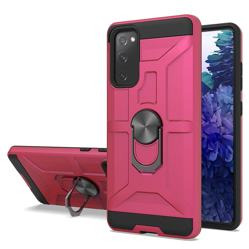 Protective shockproof kickstand mobile phone back cover case for Samsung S10 S20 Plus Lite Ultra FE