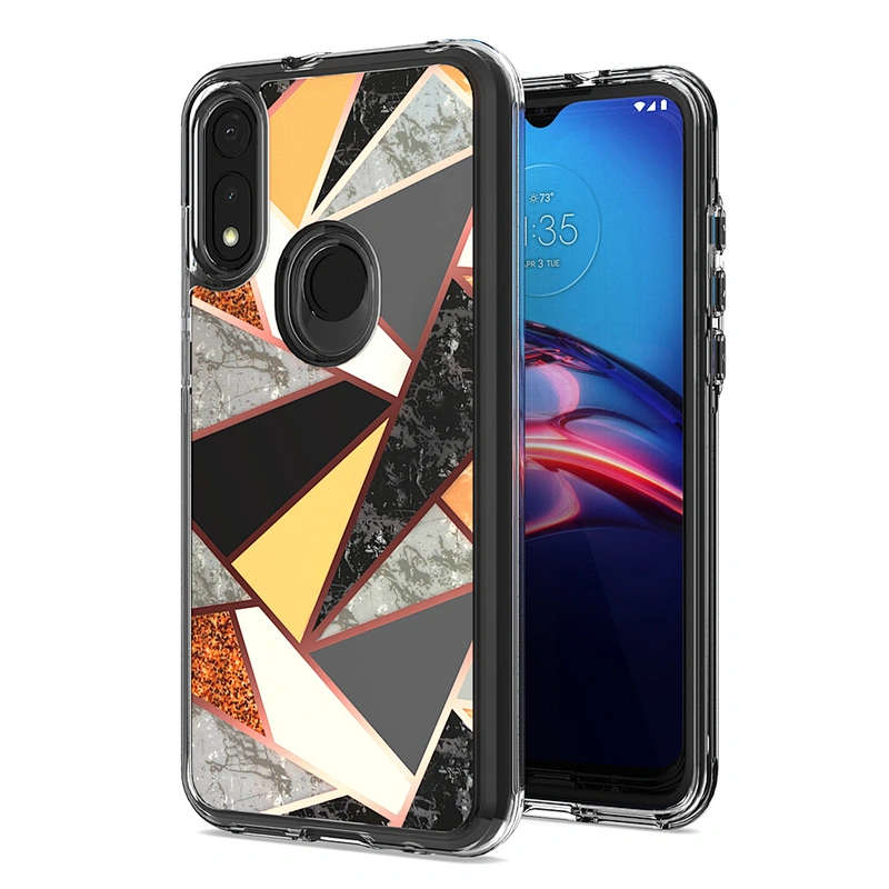 China wholesale girly custom imd marble patterns phone cases for Motorola E 2020 E7