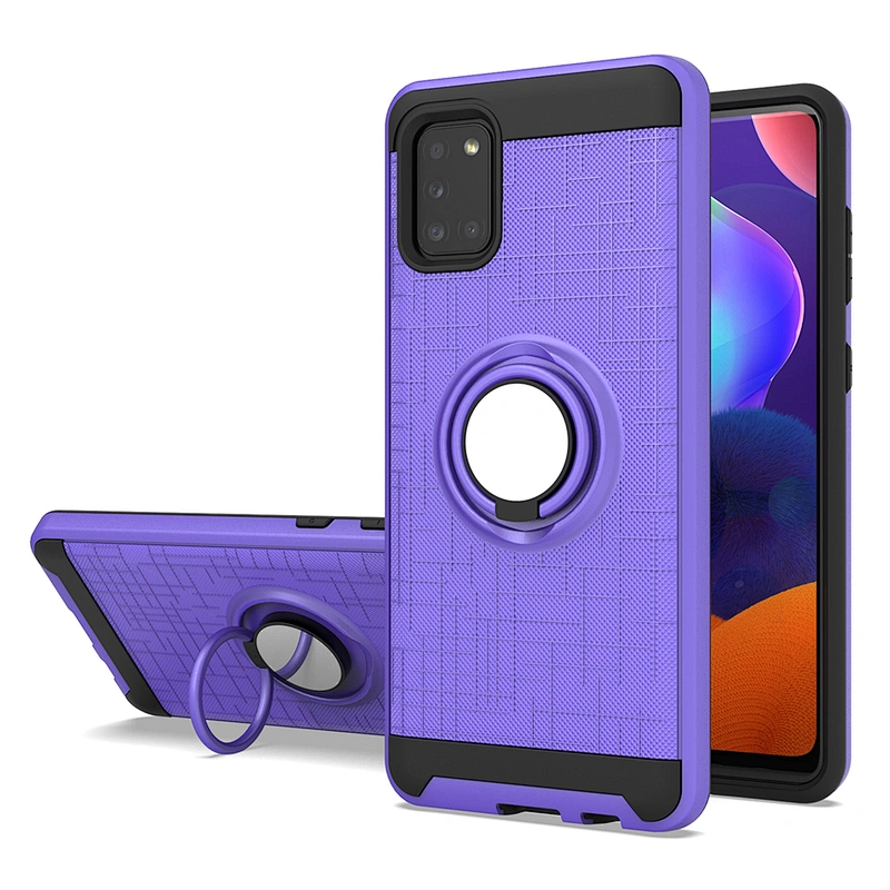 Guangzhou factory stylish telephone cover phone case with ring for Samsung Galaxy A31