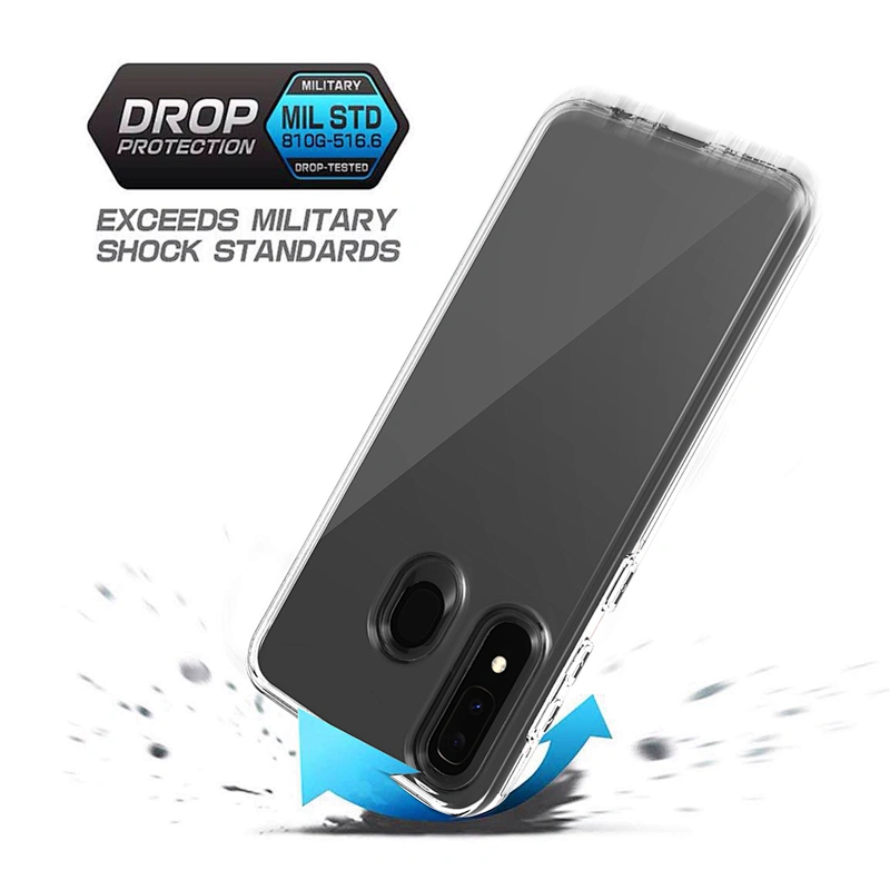 Hot selling new model ultra clear crystal transparent cell phone case for Samsung A10E A20E