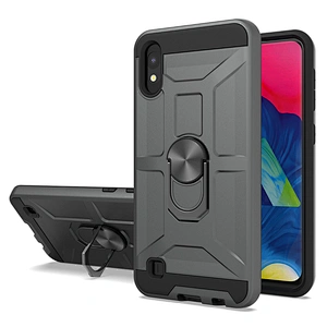 Soft tpu hard pc matte finish back cover phone case with ring for Samsung M10 A10 A11 A21 A31 A21S