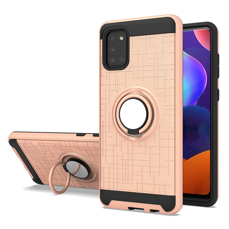 Guangzhou factory stylish telephone cover phone case with ring for Samsung Galaxy A31