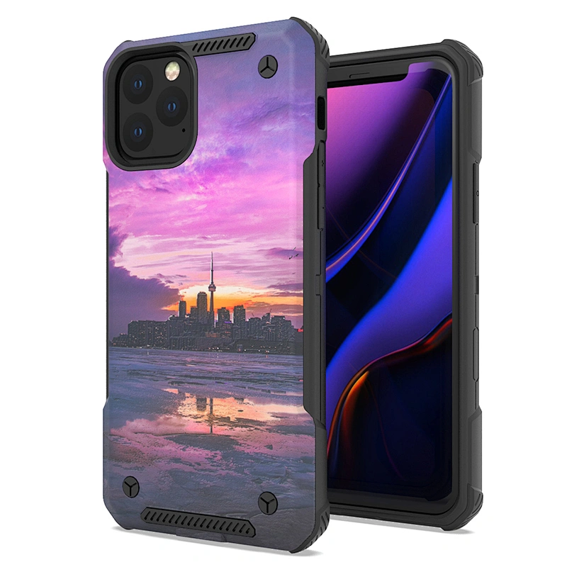 Hybrid 2 in 1 Printed PC back cover case Custom print cell phone case For IPhone 11