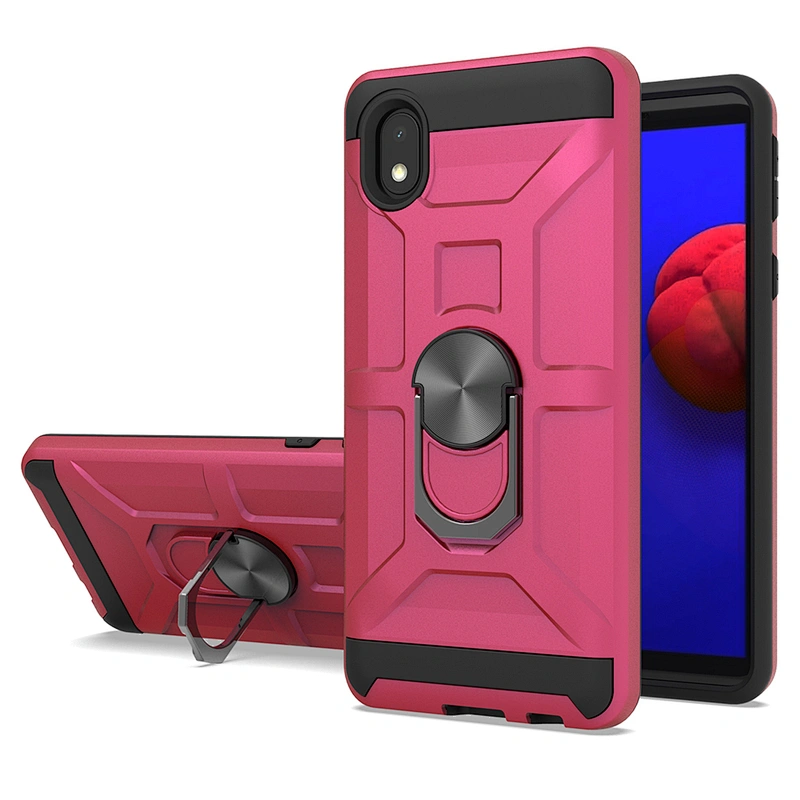 360 Ring Holder Mobile Phone Cover Case with Kickstand for Samsung A015F A01 Core