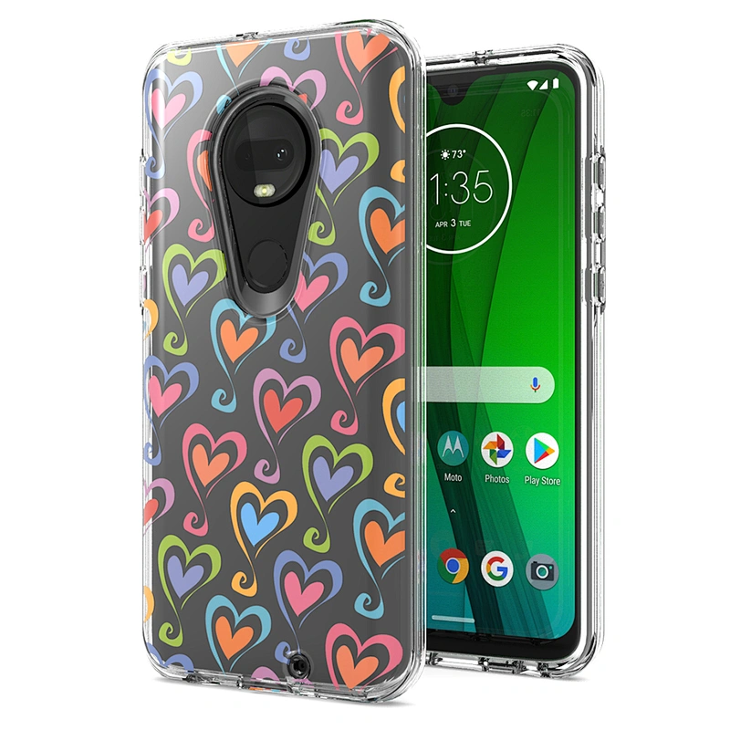 Custom printed phone cover for MOTO G7,fashionable phone case with double protection for MOTO G7