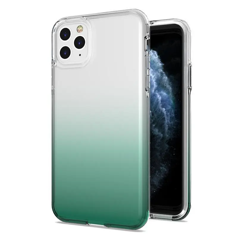Anti Shock Covers Phone Case 8 Color Gradient PC Back Case For iPhone 12 Pro Max 11 Mini