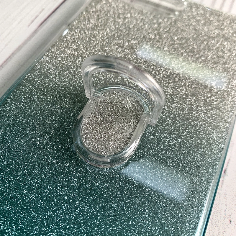 Fashionable Glitter Ring Holder Phone Back Shell For Samsung A21 A51 A71 A81 A91 A11 A01