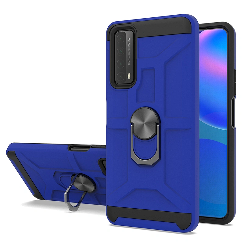 Shockproof phone metal ring kickstand case mobile cover for Huawei Y9A Y7A