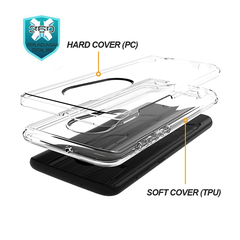 Ultra High Transparent TPU PC Clear Phone Case For Motorola Moto G8 E7 G8 Power lite E6S