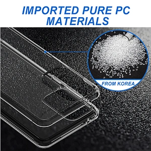 2021 Newest hybrid hard pc soft tpu clear cell cover phone case for Samsung A52 A72 A12 5G