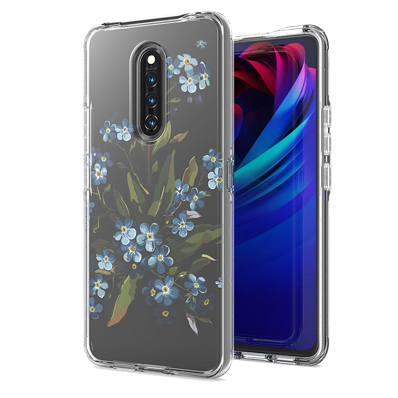 Shiny Crystals Cell Phone Case Transparent Clear cell phone cover for OPPO RENO