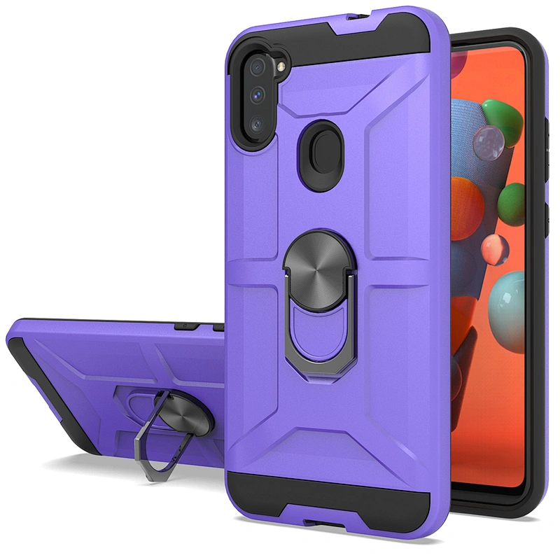 Back Cover 360 Ring Holder Mobile Phone Case For Samsung A01 core A11 A31 A21S