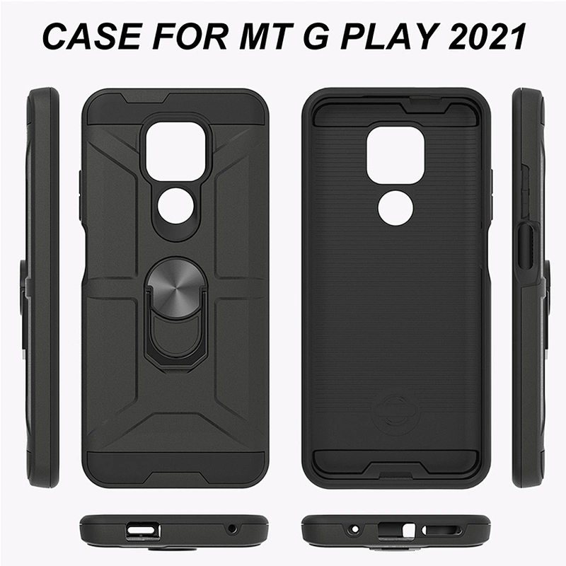 High Protective TPU PC Kickstand Case Combo Mobile Phone Cover For Motorola G Play 2021 Power Stylus