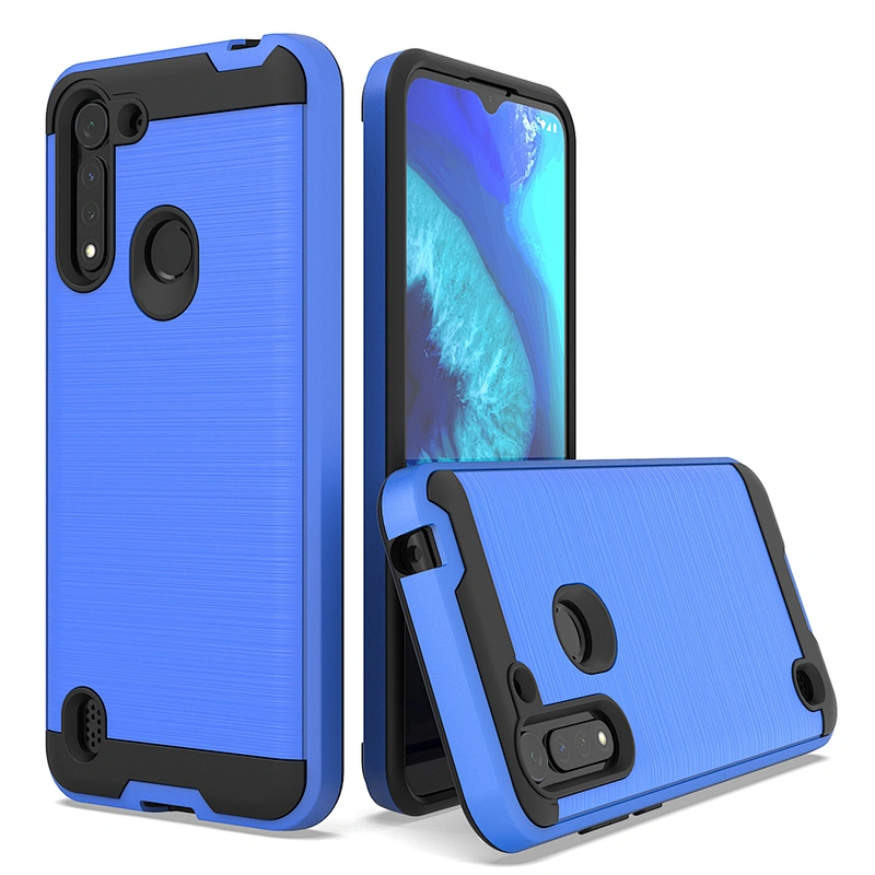 High quality wholesale cell phone cover brushed metal case for motorola one fusion plus