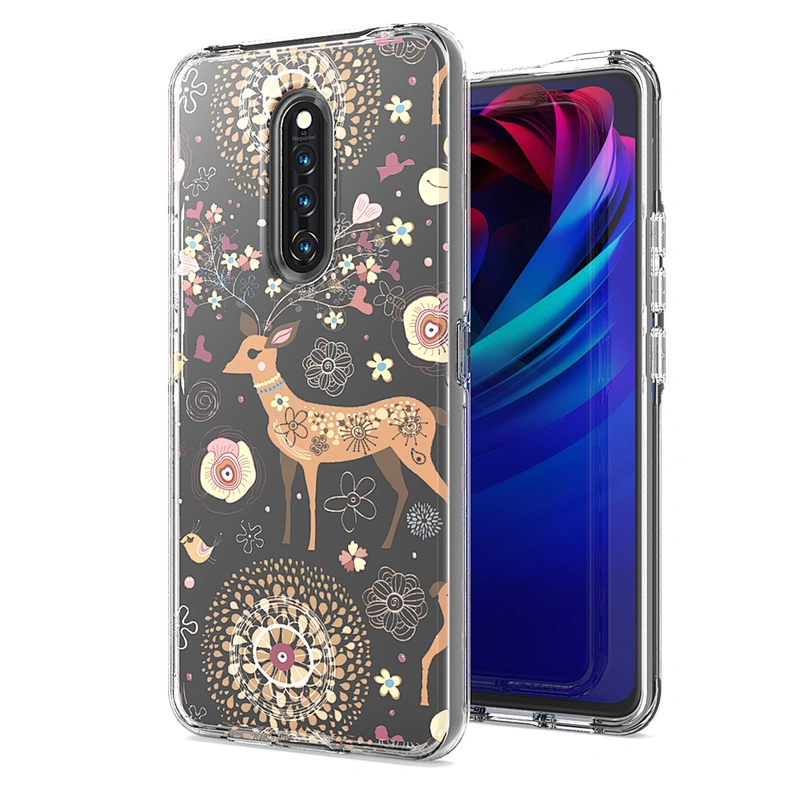 Shiny Crystals Cell Phone Case Transparent Clear cell phone cover for OPPO RENO