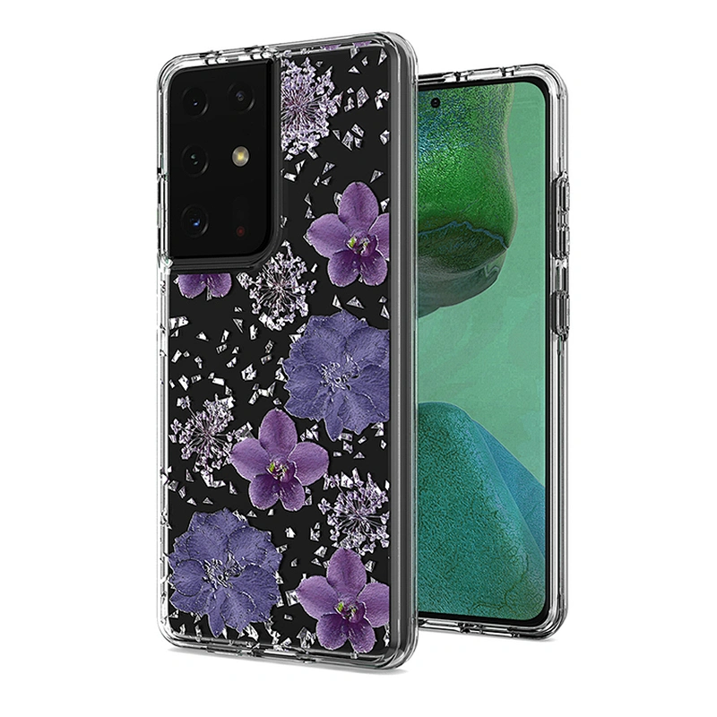 New Coming Customized OEM Flower Design Clear Print Phone Shell For Samsung S30 Ultra Plus