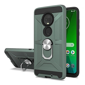 Anti-shock Built-in Metal ring bracket cellphone cases for Motorola E5 Plus G7 power G8 Power G Power 2020