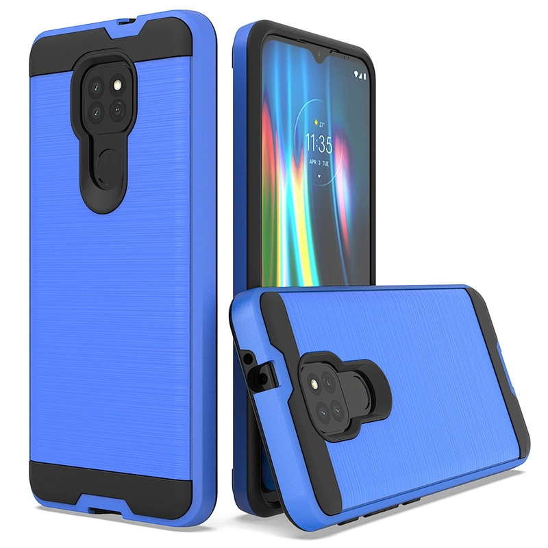guangzhou factory wholesale brushed metal case pc tpu phone case for motorola G9 play power plus