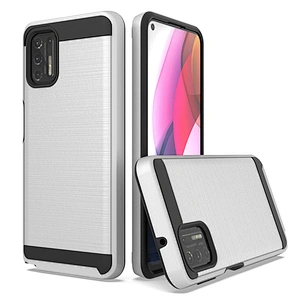Popular Unique Brushed Metal No-slip Cell Phone Case For Motorola G Stylus 2021 Play Power E7