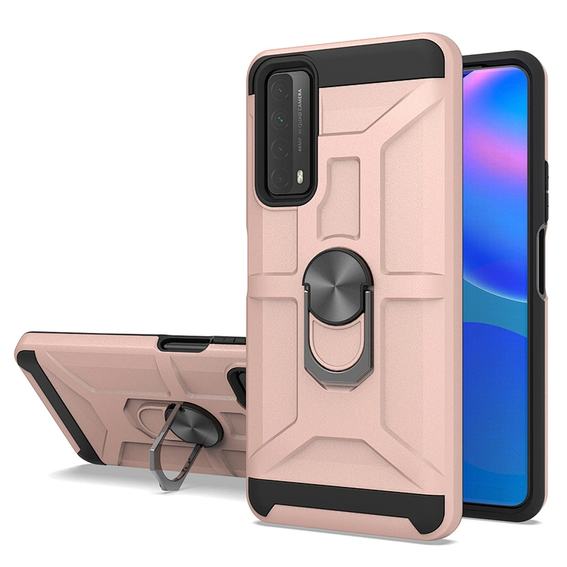 Shockproof phone metal ring kickstand case mobile cover for Huawei Y9A Y7A