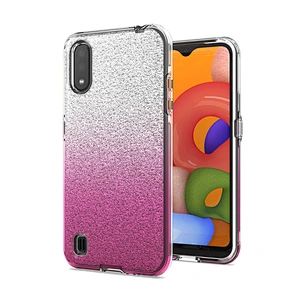 High clear luxury glitter phone case back covers with gradient pc for Samsung A01 A11 A51 A71