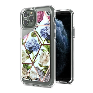 Electronic Plating Marble Printed Anti-scratch IMD Phone Case Housing for Apple iPhone 11 Pro
