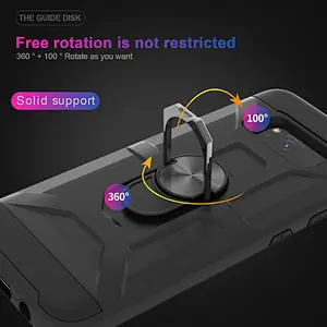 new design phone case with ring holder anti scratch phone cover for Samsung S8