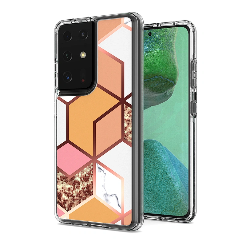 Alibaba china supplier custom transparent phone case IMD marble case for Samsung S30 Plus Ultra S20 FE