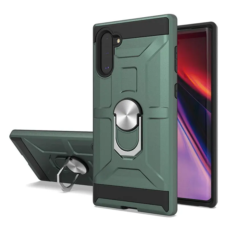 Newest design mobile phone case protective cellphone cover with ring kickstand for Samsung Note 10